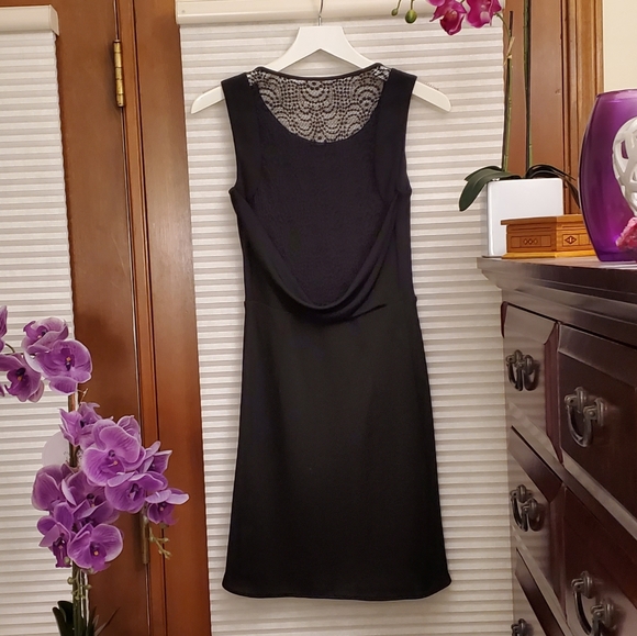 BCBGMaxAzria Draped and Lace Back Dress - Picture 2 of 3